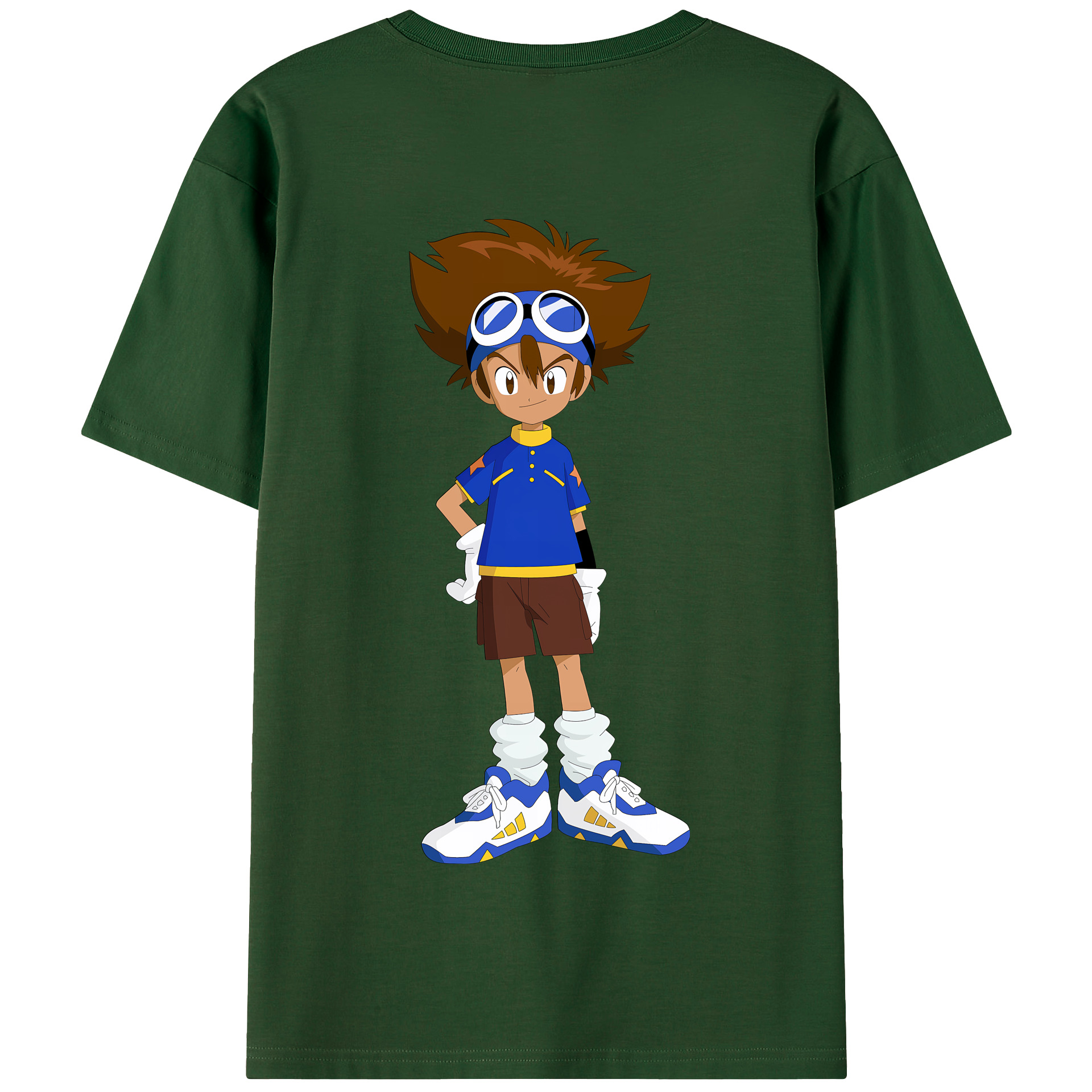 （画像用） Digimon デジタルモンスター/デジモン 綿100％半袖Tシャツ（背面プリント）